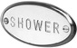 Табличка на дверь "SHOWER" (хром) D&D ZZ