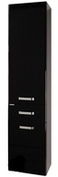 Шкаф-колонна 340*1520*318 Америна, левая, цвет черный глянец, крепеж в комплекте ZZ