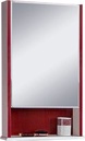 Зеркало "РОКО" левое, 460х750х145 мм, белый глянец/красная кромка ZZ