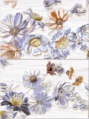 Панно Dream Blue"Floret"(2 плитки) XX l20x60