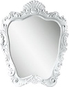 Зеркало 75хh90см, с художественной резьбой, цв белый лак, Fellini ZZ