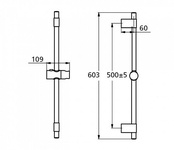 Душевая стойка h60см, (цв. хром), (для версий L&XL) IDEALRAIN ZZ