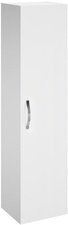 Пенал подвесной 35x30x140 см, с 1 распашной дверцей, цв. белый лак XX