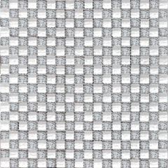 Мозаика Glass 2032 шахматка металик серебро-платина ZZ|30х30