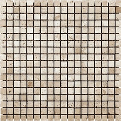 NATURAL Мозаика из мрамора M090-15T (Travertine) ZZ |30,5x30,5