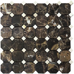 NATURAL Мозаика из мрамора 7M022+7M030-BP ZZ |30,5x30,5