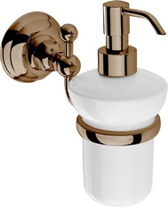 Дозатор для жидкого мыла настенный (цв.Tuscan brass темная бронза/ керамика), Classica ZZ