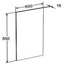 Зеркало GAP, 60х85х1,6 см, с подсветкой ZZ