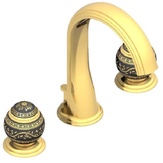 Смеситель для раковины, на 3 отв., с д.к., (цв. золото (Dore)) Marquise gold decor ZZ