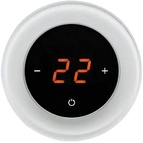 Терморегулятор сенс.AURA RONDA 9003 White Classic  (черно-белый кругл.) ZZ