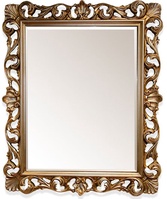 Зеркало прямоугольное в дерев. резной раме 100х85см, (верт./гориз. монтаж), (цв. бронза), крепёж в компл., Tiffany