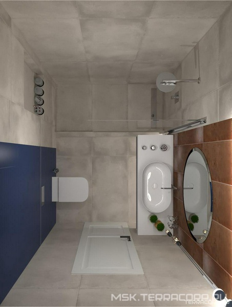 Интерьер душевой комнаты Dado Ceramica дизайн