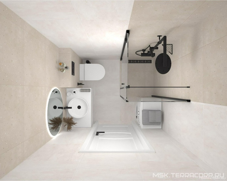 Душевая Grasaro Granella дизайн