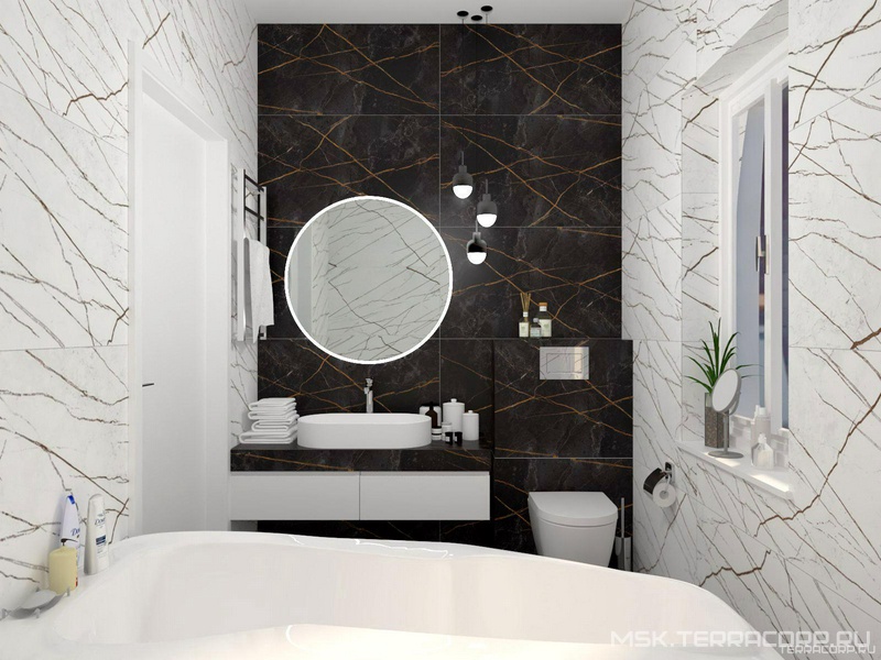 Ванная комната Idalgo Гранит Сандра 2 дизайн