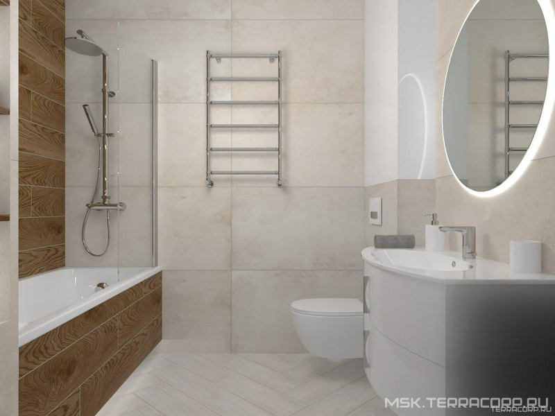 Ванная комната керамогранит Grasaro дизайн