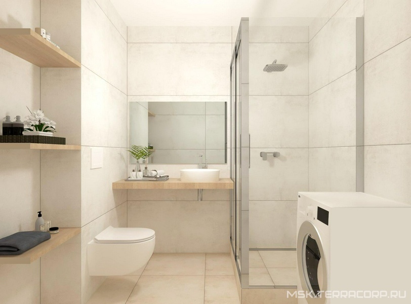 Душевая комната GRASARO Beton 2 дизайн