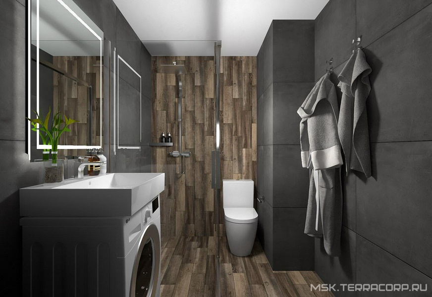 Душевая GRASARO Beton дизайн