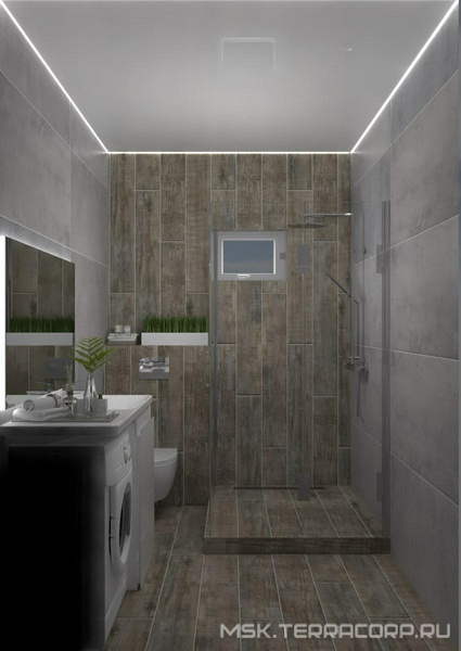 Душевая GRASARO Beton дизайн