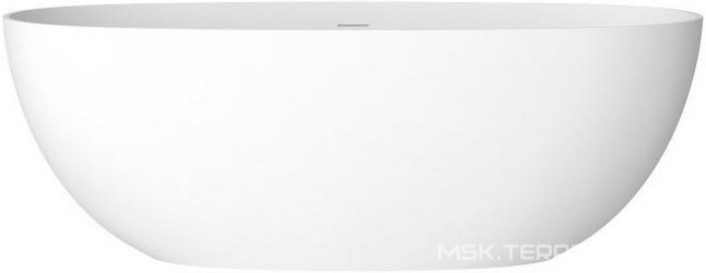 Ванна 1700х780хh560мм, отдельностоящая, интегрир.слив перелив, д/к в цвет ванны в компл.,(иск.камень Solid Surface цв.белый мат), Stream ZZ