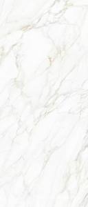 Керамогранит для пола и стены Exterior Ceramica Big Size Slabs Carrara Gold Vetro 6mm120х280 n192470