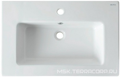 Раковина мебельная, прямоуг.715х465мм, с отв.д/смесит., с переливом, (цв.белый), Fantasy ZZ