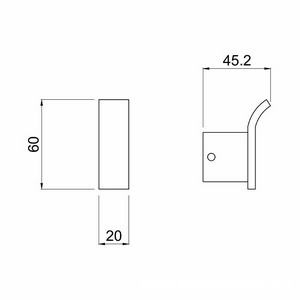 Крючок, (цв.черный матовый),  ZZ Allen Brau Infinity 6.21001-31
