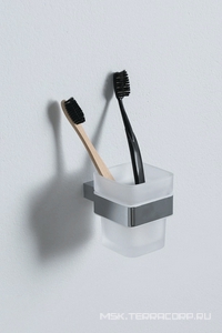 Стакан настенный, (стекло матовое, держат.цв.хром),  ZZ Allen Brau Infinity 6.21002-00