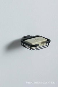 Мыльница-решетка настенная, (цв.черный матовый),  ZZ Allen Brau Infinity 6.21005-31