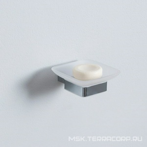 Мыльница настенная, (стекло матовое, держат.цв.хром),  ZZ Allen Brau Infinity 6.21004-00