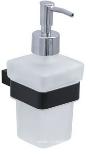 Дозатор настенный, (цв.черный матовый, стекло матовое),  ZZ Allen Brau Infinity 6.21006-31