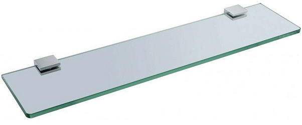 Полка 500мм, (стекло прозрачное 8мм, держат.цв.хром), Infinity ZZ