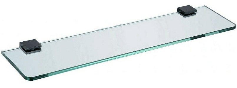 Полка 500мм, (стекло прозрачное 8мм, держат.цв.черный матовый),  ZZ Allen Brau Infinity 6.21012-31