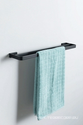 Полотенцедержатель двойной 605мм, (цв.черный матовый),  ZZ Allen Brau Infinity 6.21013-31