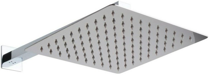 Душ верхний, стационарный, квадратный 250х250мм, G 1/2, антикальц., стеновой кронштейн 380мм, (латунь цв.хром),  ZZ Allen Brau Infinity 5.21019-00