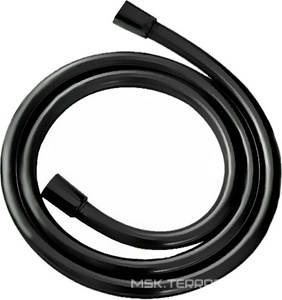 Шланг для душа, с защитой от перекручивания антитвист, 100см, 1/2 x 1/2, (пластик цв.черный матовый),  ZZ Allen Brau Infinity 5.21023-31