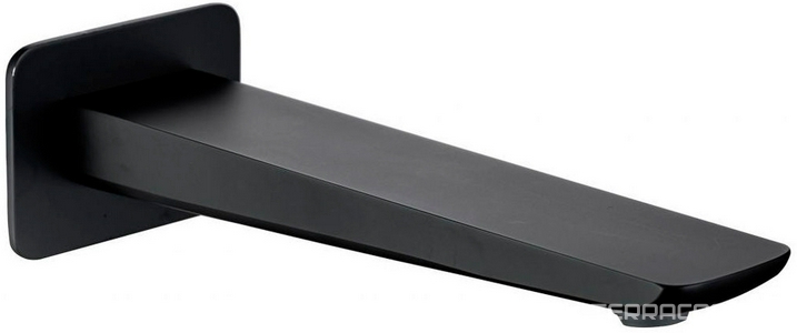 Излив для набора воды в ванну, встраиваемый в стену, 173мм, (цв.черный матовый),  ZZ Allen Brau Infinity 5.21020-31