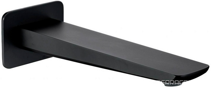 Излив для набора воды в ванну, встраиваемый в стену, 173мм, (цв.черный матовый),  ZZ Allen Brau Infinity 5.21020-31