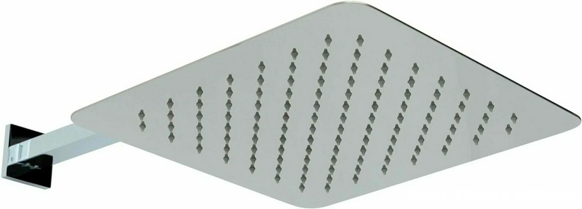 Душ верхний, стационарный, квадратный 300х300мм, G 1/2, антикальц., стеновой кронштейн 411мм, (латунь цв.хром),  ZZ Allen Brau Infinity 5.21A19-00