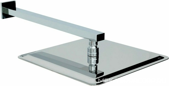 Душ верхний, стационарный, квадратный 300х300мм, G 1/2, антикальц., стеновой кронштейн 411мм, (латунь цв.хром),  ZZ Allen Brau Infinity 5.21A19-00