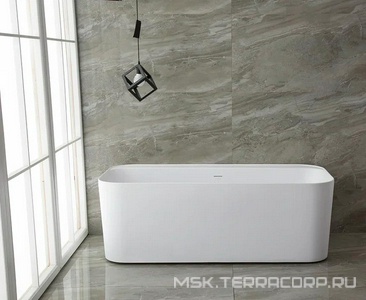 Ванна 1700x800хh580мм, отдельностоящая, интегрированный слив-перелив, д/к цв.хром в компл., (акрил цв.белый матовый),  1 ZZ Allen Brau Infinity 2.21001.21/PWM