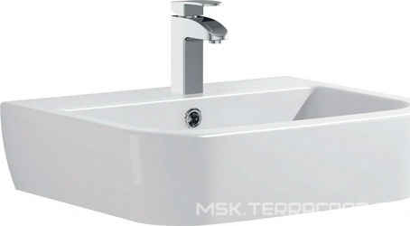 Раковина 560х450хh140мм, с отв.д/смесит., с переливом, (керамика цв.белый), Infinity ZZ