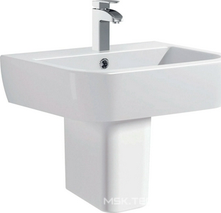 Раковина 560х450хh140мм, с отв.д/смесит., с переливом, (керамика цв.белый),  ZZ Allen Brau Infinity 4.21007.20