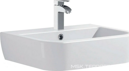 Раковина 560х450хh140мм, с отв.д/смесит., с переливом, (керамика цв.белый),  ZZ Allen Brau Infinity 4.21007.20