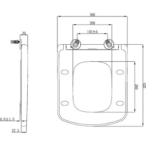 Сиденье для унитаза, с микролифтом, (цв.белый),  ZZ Allen Brau Liberty 4.33006.20