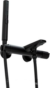 Смеситель для ванны, лейка, шланг в компл., (цв.черный матовый),  ZZ Allen Brau Liberty 5.33006-31