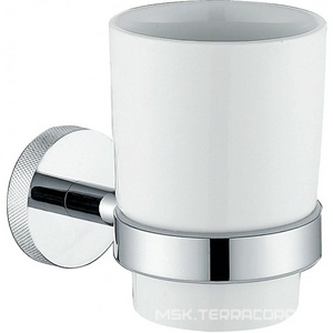 Стакан настенный, (керамика, держат.цв.хром),  ZZ Allen Brau Priority 6.31002-00