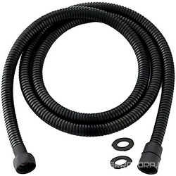 Шланг для душа, с защитой от перекручивания антитвист, 150см, 1/2 x 1/2, (метал цв.черный матовый), Priority ZZ