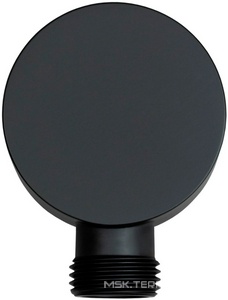 Шланговое подсоединение, кругл., 1/2, (цв.черный матовый),  ZZ Allen Brau Priority 5.31A15-31