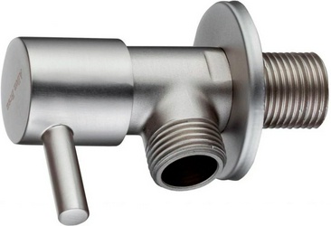 Вентиль запорный, угловой, 1/2 х 1/2, (цв.никель браш),  ZZ Allen Brau Priority 5.31026-BN