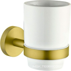 Стакан настенный, (керамика, держат.цв.золото браш.),  ZZ Allen Brau Priority 6.31002-GB